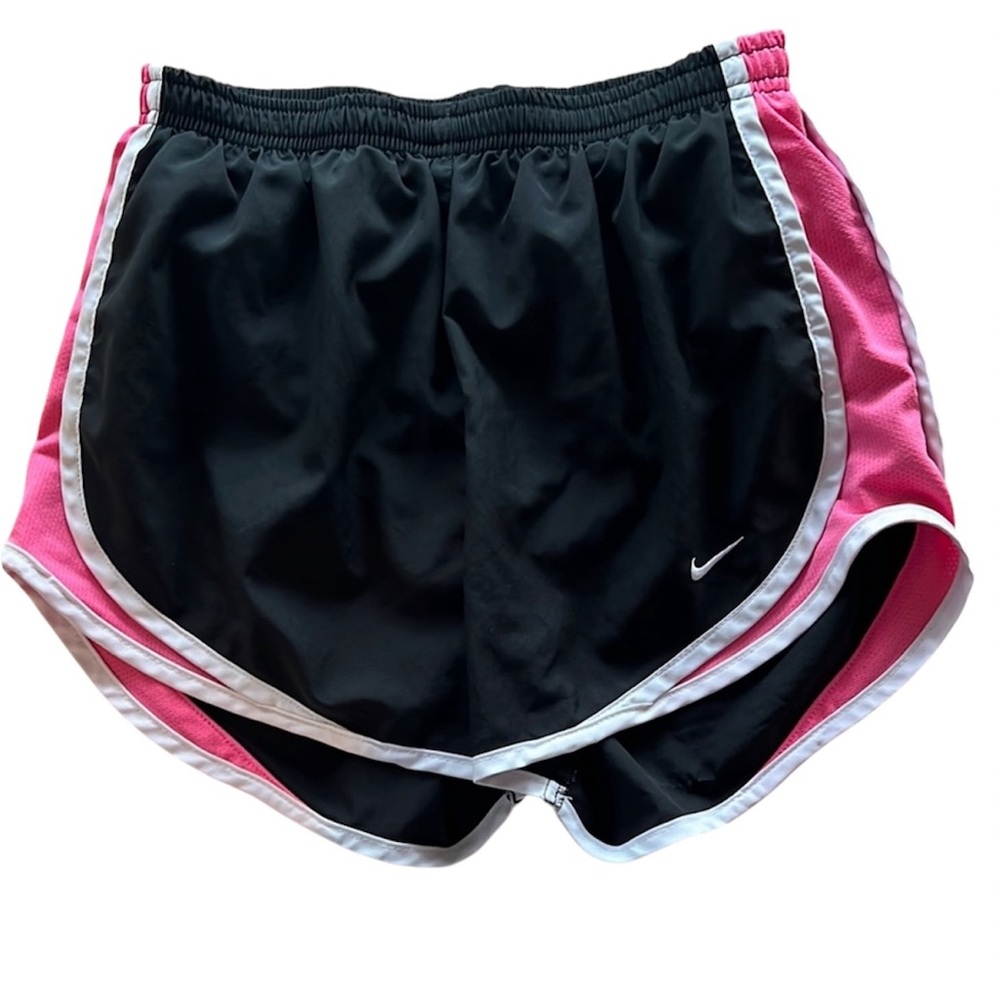 Nike Black and Pink Athletic Shorts Womenβs size XS